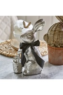 Silver Aluminium Decor | Rivièra Maison Easter Bunny With Egg Basket | Dutchfurniture.com