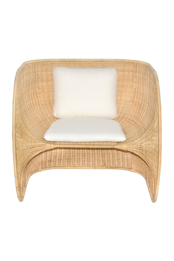 Rattan Curved Lounge Chair | Versmissen Fole | Oroatrade.com