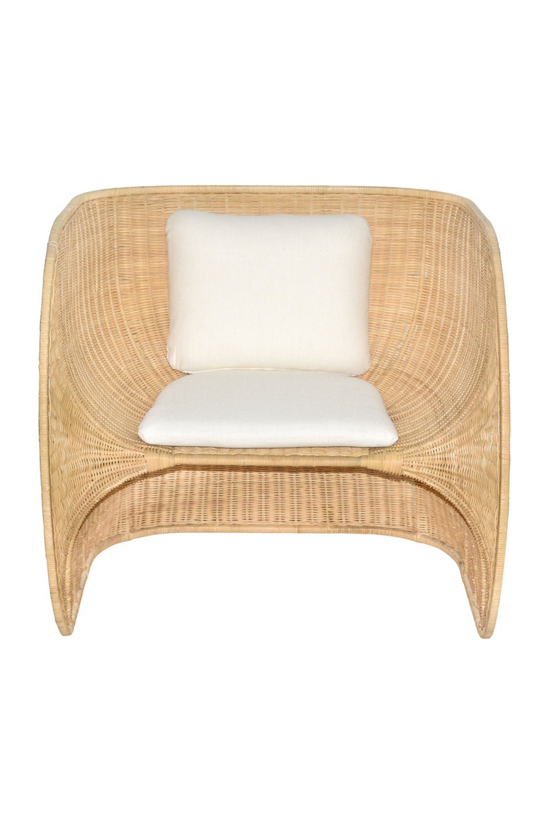 Rattan Curved Lounge Chair | Versmissen Fole | Oroatrade.com