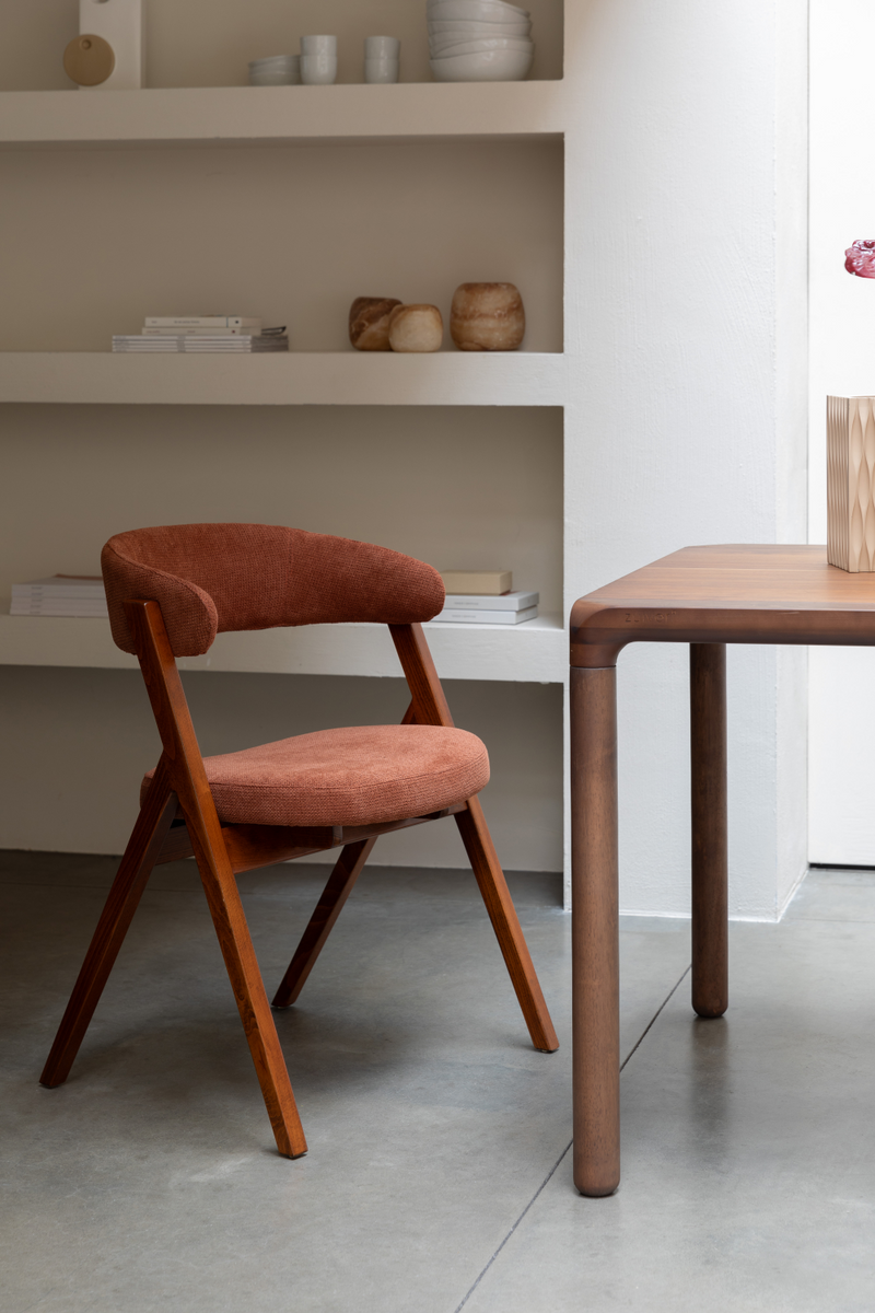 Oak Curved Dining Chairs (2) | Zuiver Pom | Dutchfurniture.com