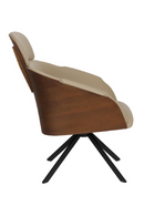 Beige Leather Lounge Chair | Zuiver Frie | Dutchfurniture.com