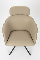 Beige Leather Lounge Chair | Zuiver Frie | Dutchfurniture.com