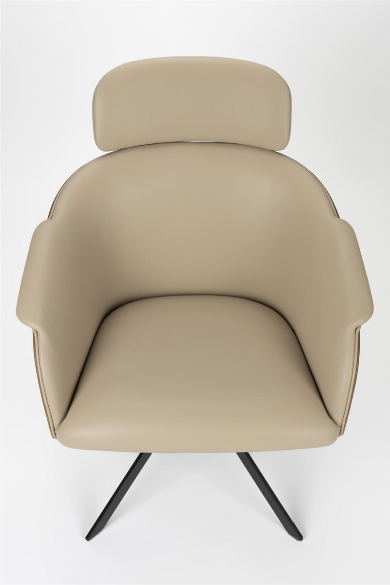 Beige Leather Lounge Chair | Zuiver Frie | Dutchfurniture.com