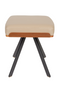 Beige Leather Stool | Zuiver Frie | Oroatrade.com