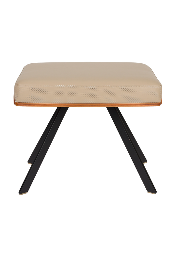 Beige Leather Stool | Zuiver Frie | Oroatrade.com