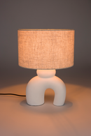 White Curved Table Lamp | Zuiver Bibi | Dutchfurniture.com