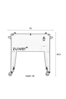 Wheeled Steel Cooler | Zuiver Cooler Be Cool | Dutchfurniture.com