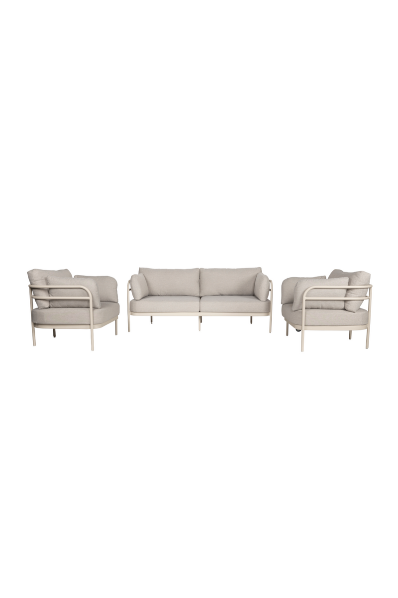 White Aluminum Outdoor Lounge Set | Zuiver Vista | Oroatrade.com