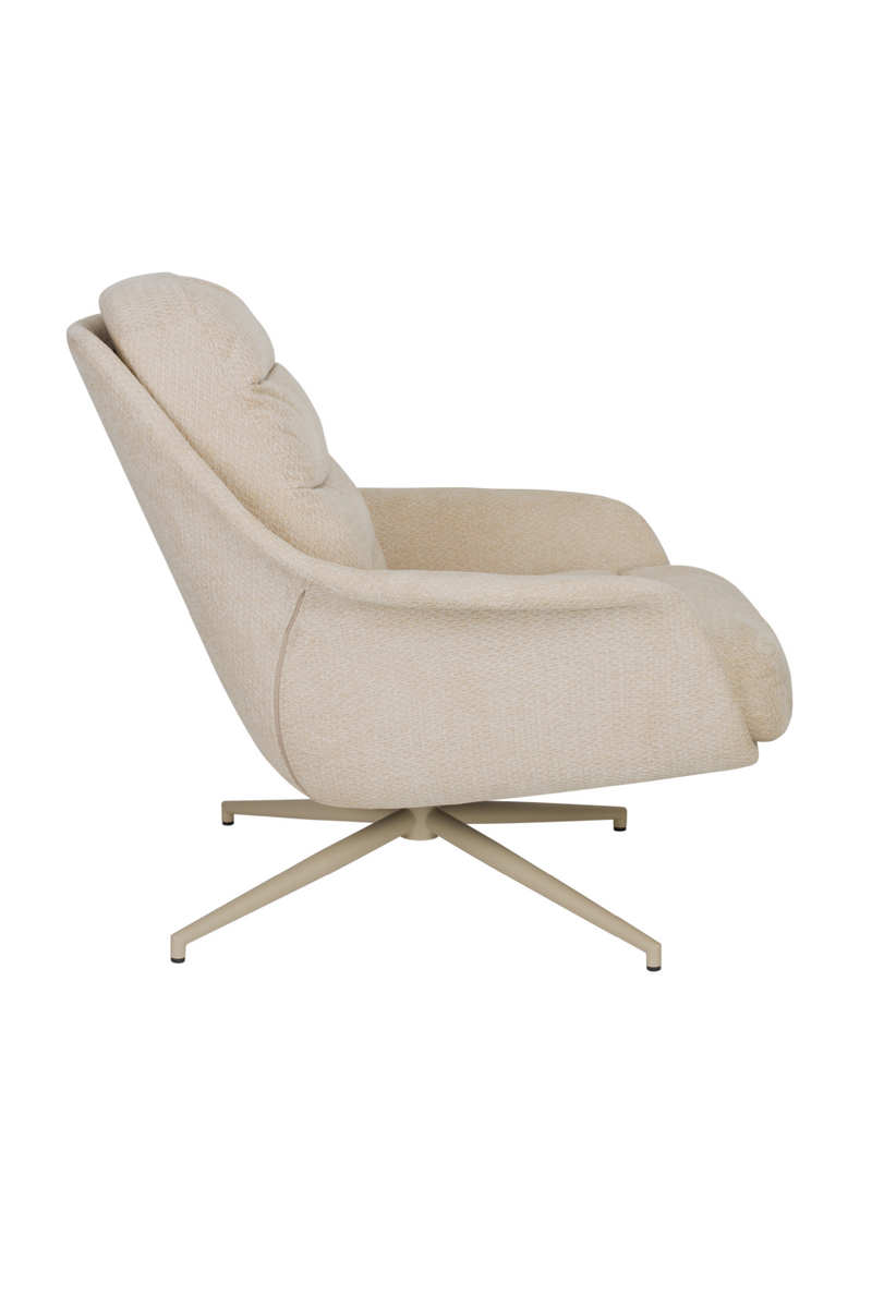 Beige Swivel Lounge Chair | Zuiver Philly | Dutchfurniture.com