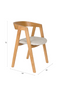 Solid Ash Dining Chair (2) | Zuiver Mads | Dutchfurniture.com