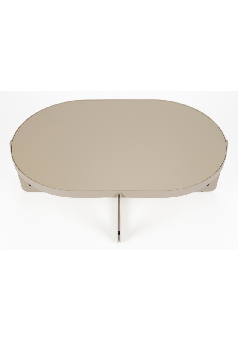 Crossed-Base Oval Coffee Table | Zuiver Centre | Dutchfurniture.com