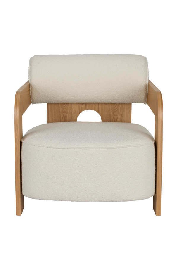 Beige Bouclé Lounge Chair | Zuiver Oolong | Oroatrade.com