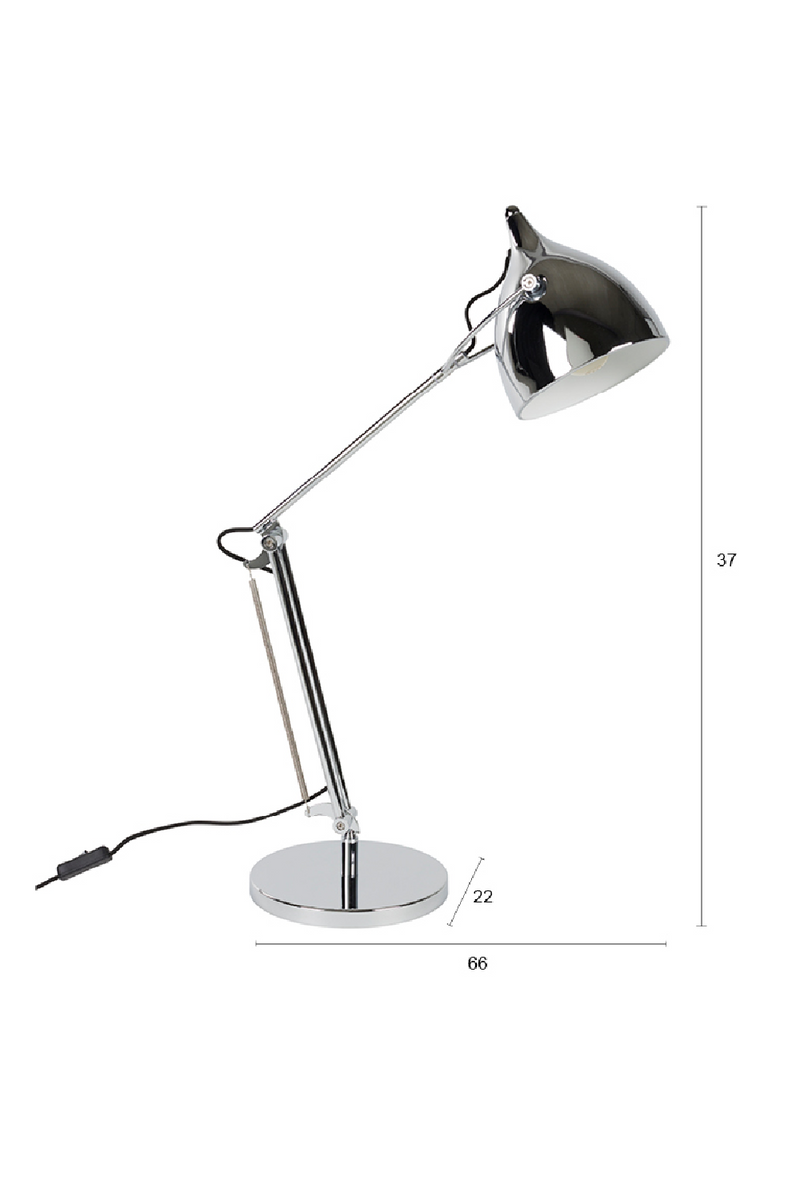 Chrome Adjustable Desk Lamp | Zuiver Reader | Dutchfurniture.com