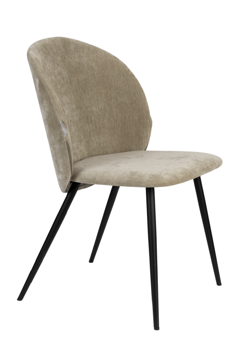 Velvet Curved Dining Chairs (2) | Zuiver Cozy | Dutchfurniture.com