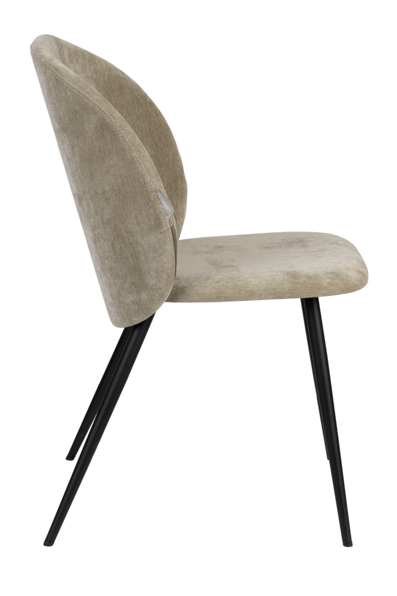 Velvet Curved Dining Chairs (2) | Zuiver Cozy | Dutchfurniture.com