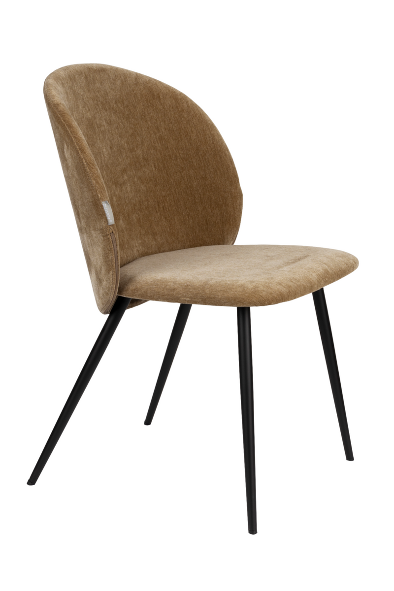 Velvet Curved Dining Chairs (2) | Zuiver Cozy | Dutchfurniture.com