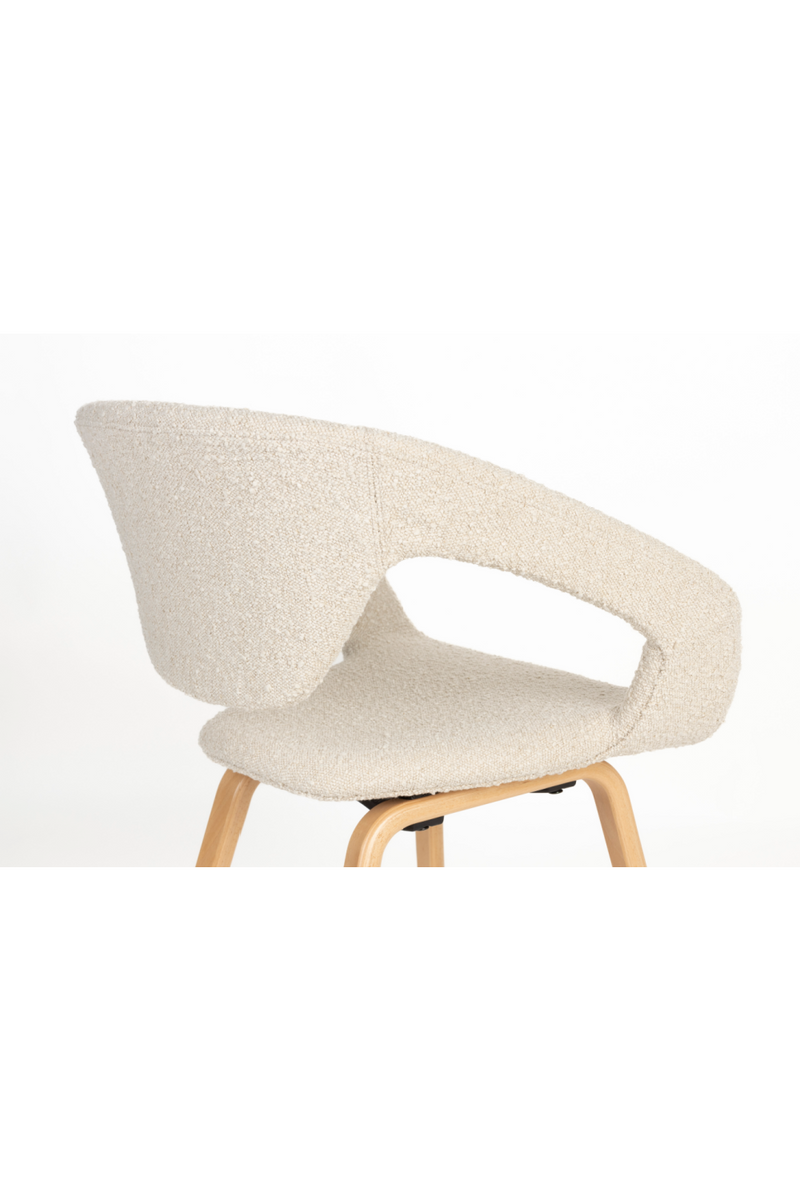 Bouclé Dining Armchairs (2) | Zuiver Flexback | Dutchfurniture.com