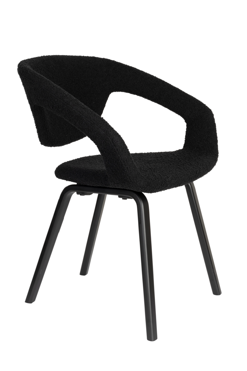 Bouclé Dining Armchairs (2) | Zuiver Flexback | Dutchfurniture.com