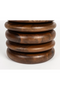 Brown Wooden Layered Stool | Zuiver Disc | Dutchfurniture.com