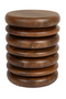 Brown Wooden Layered Stool | Zuiver Disc | Dutchfurniture.com