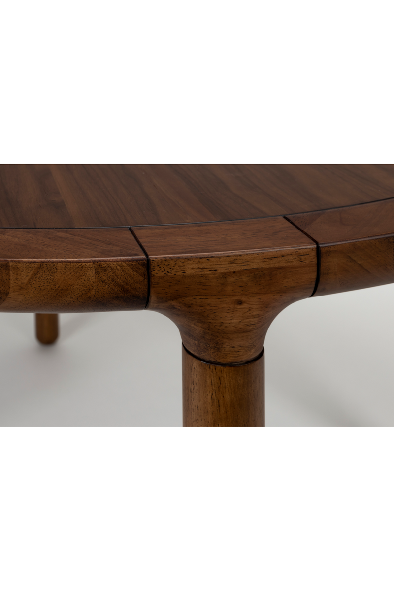 Walnut Round Dining Table | Zuiver Storm | Dutchfurniture.com