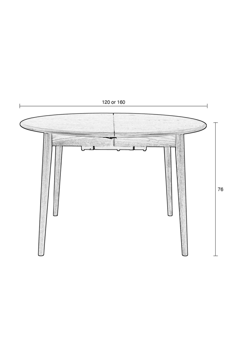 Scandinavian Extendable Dining Table | Zuiver Twist | Dutchfurniture.com