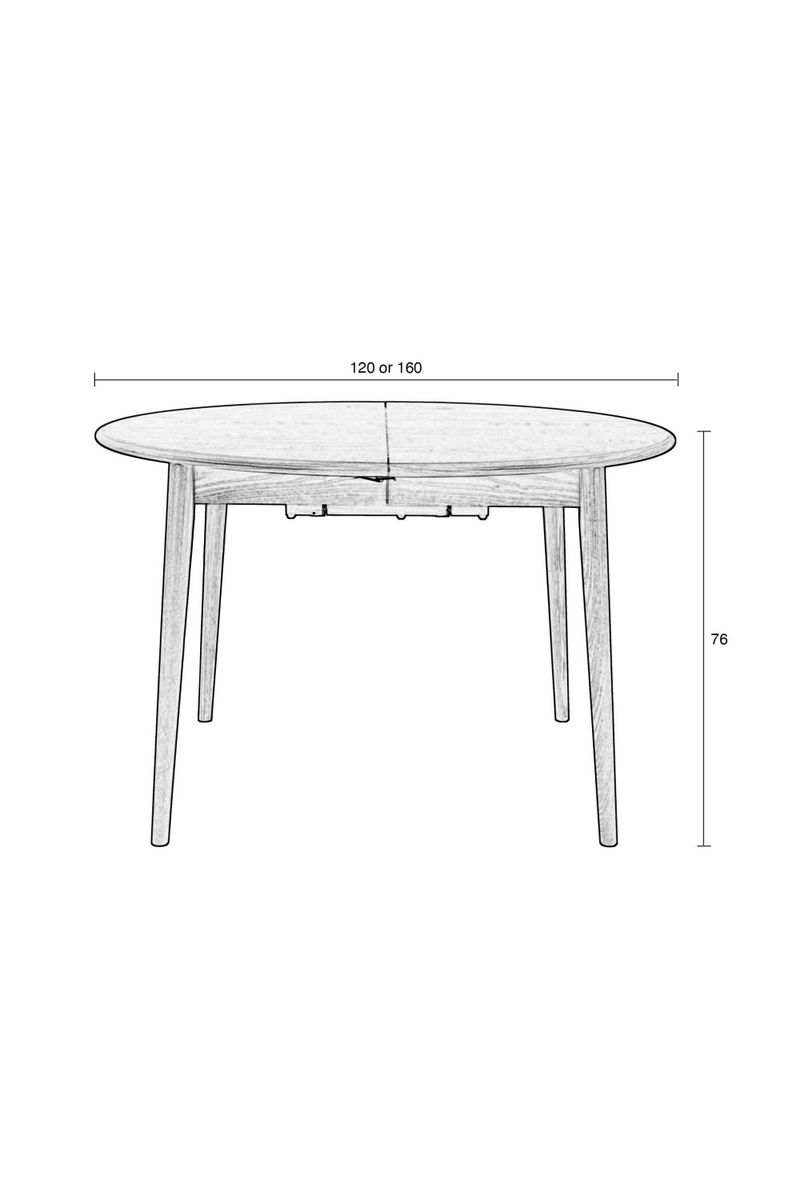 Scandinavian Extendable Dining Table | Zuiver Twist | Dutchfurniture.com