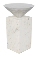 Marble Geometrical Side Table | Zuiver Pride | Dutchfurniture.com