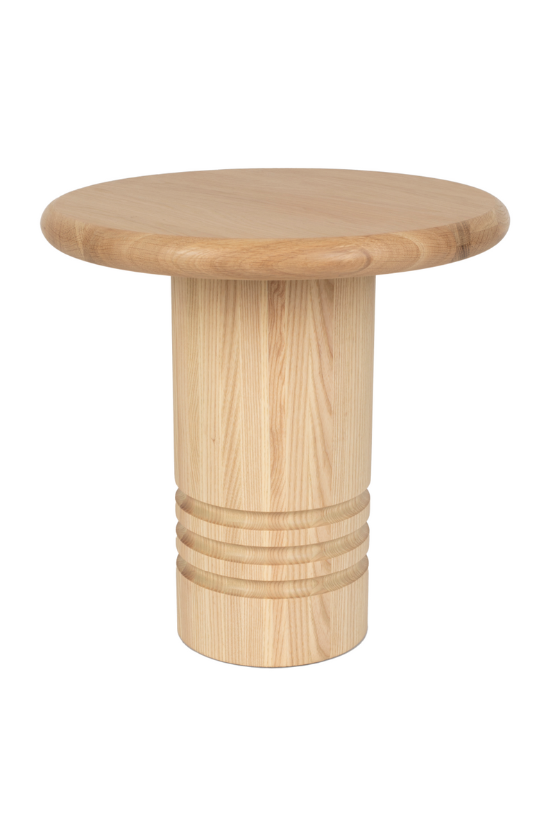 Wooden Pedestal Side Table | Zuiver Chunk | Dutchfurniture.com