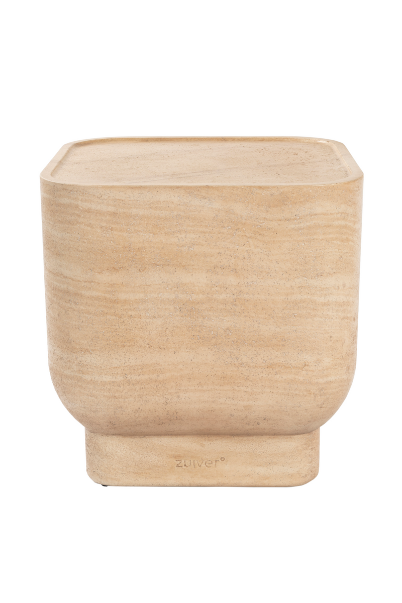 Minimalist Travertine Side Table | Zuiver Noble | Dutchfurniture.com