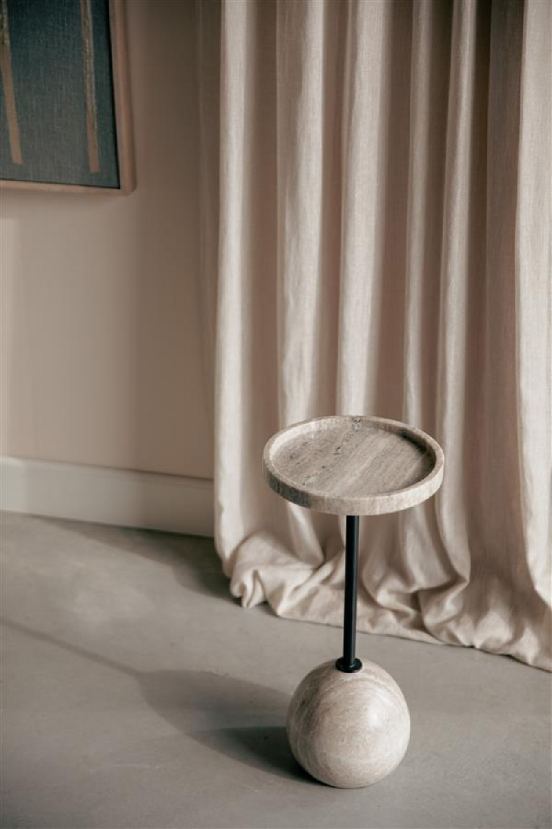 Brown Marble Side Table | Zuiver Cocktail | Dutchfurniture.com