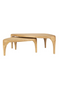 Solid Wood Nested Coffee Tables (2) | Zuiver Isla | Dutchfurniture.com