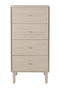 Wooden 4-Drawer Cabinet | Zuiver Morning | Dutchfurniture.com