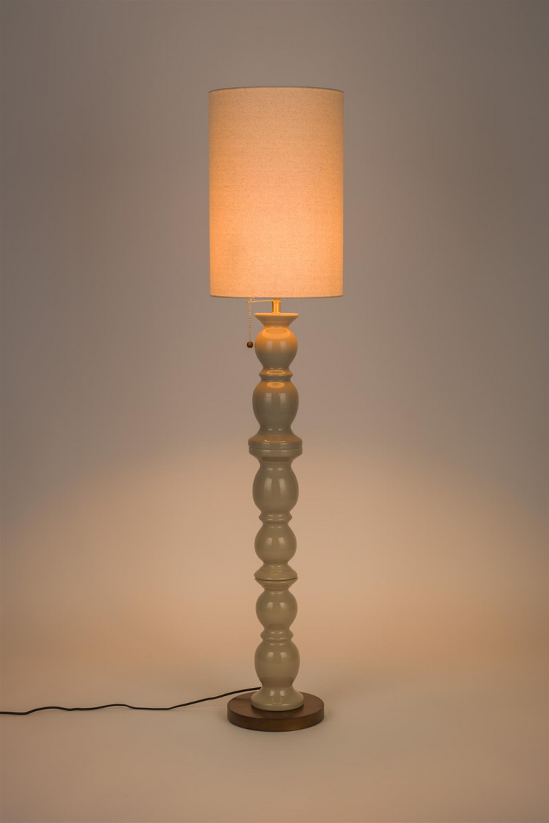 Beige Ceramic Floor Lamp | Zuiver Brew | Dutchfurniture.com