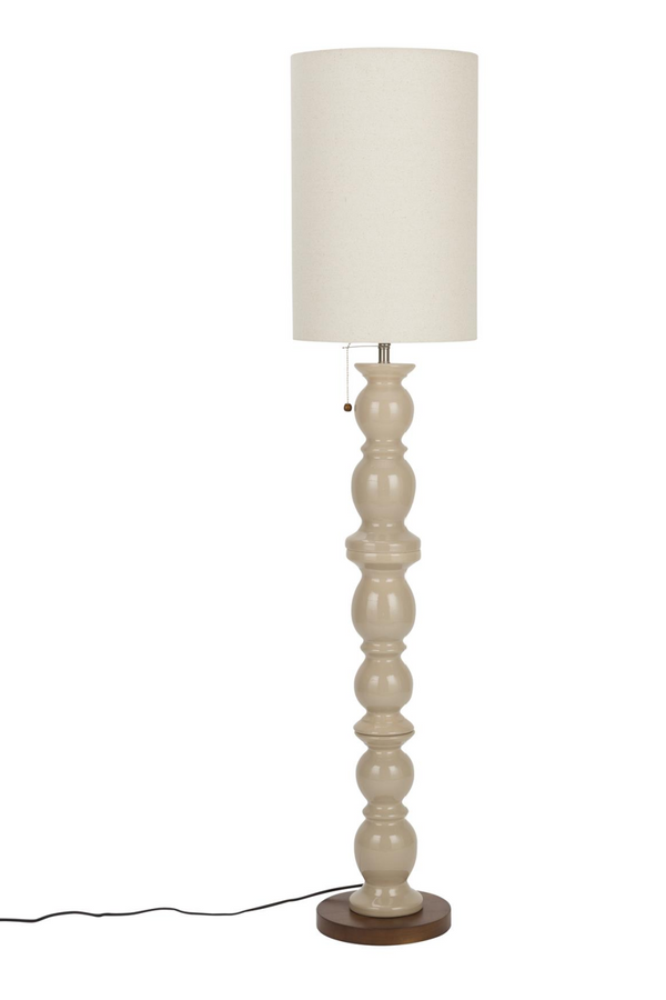 Beige Ceramic Floor Lamp | Zuiver Brew | Dutchfurniture.com