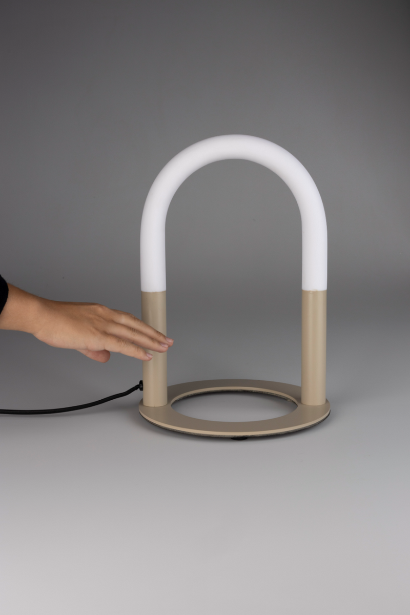 Sculptural Beige Table Lamp | Zuiver Arch | Dutchfurniture.com