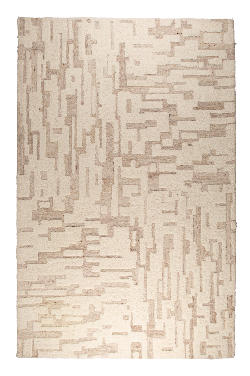 Beige Wool Patterned Carpet | Zuiver Hills | Dutchfurniture.com