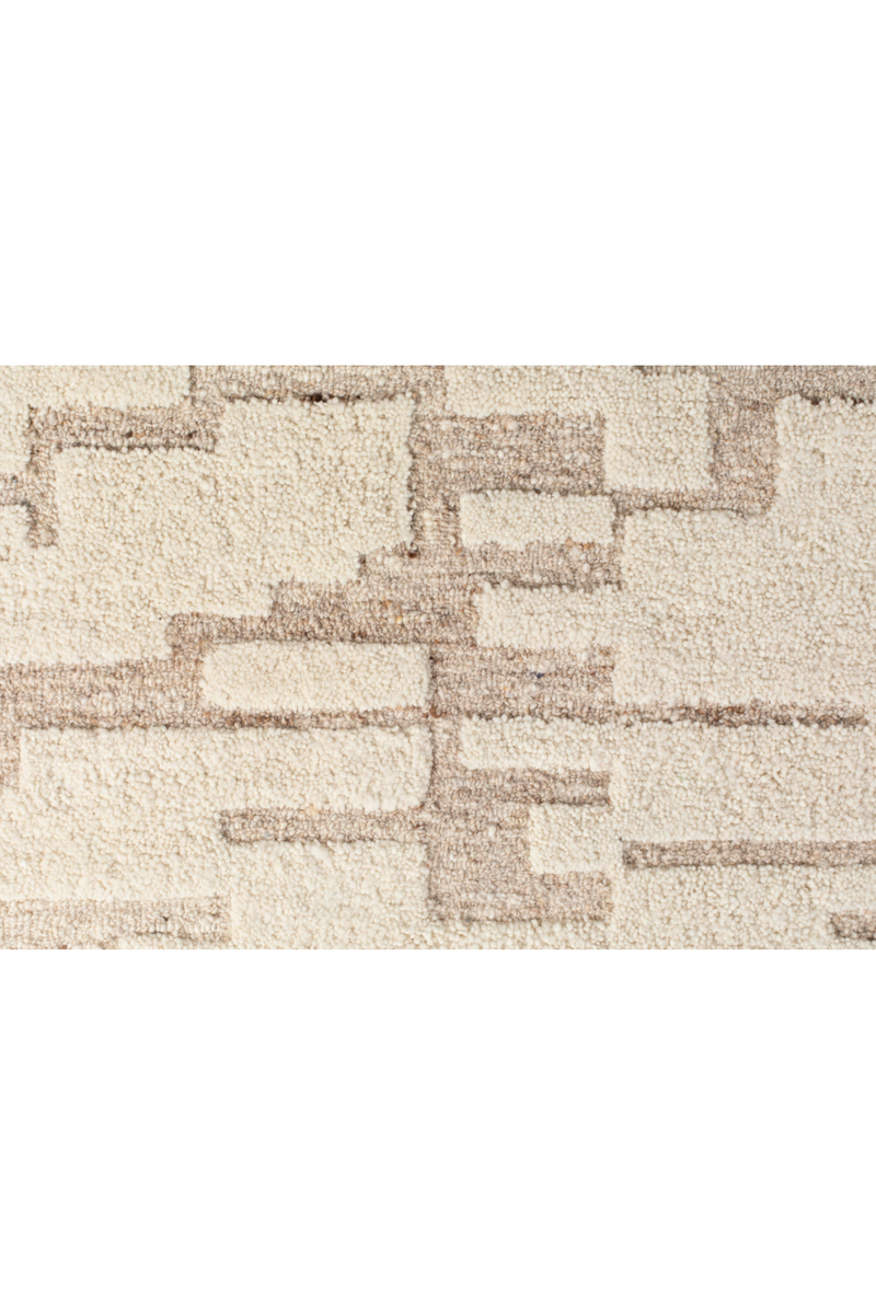 Beige Wool Patterned Carpet | Zuiver Hills | Dutchfurniture.com