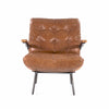 Cognac Mid Century Armchair | Eleonora Bastiaan | Dutchfurniture.com