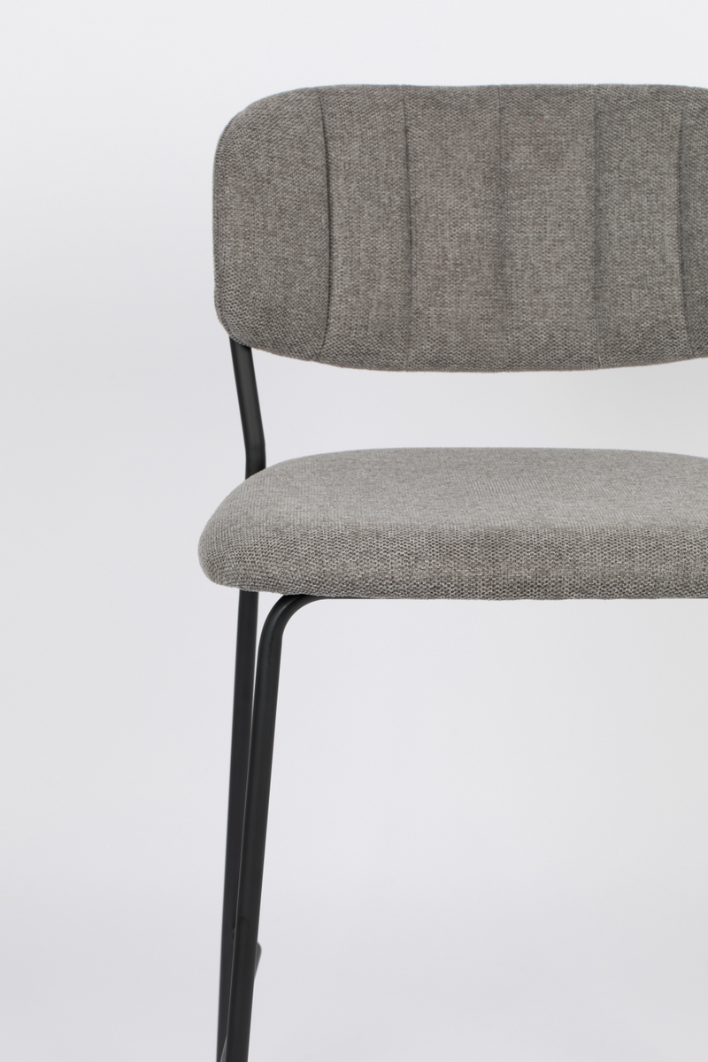 Minimalist Upholstered Counter Stools (2) | DF Jolien | Dutchfurniture.com