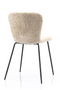 Beige Shearling Dining Chairs (2) | By-Boo Skip | DutchFurniture.com