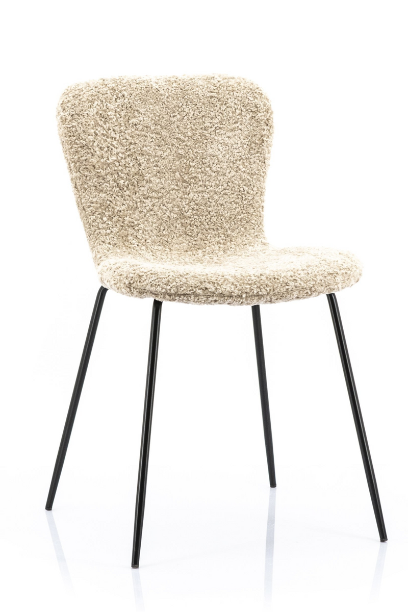 Beige Shearling Dining Chairs (2) | By-Boo Skip | DutchFurniture.com
