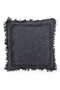 Black Floral Fringe Throw Pillows (2) | By-Boo Floret | DutchFurniture.com