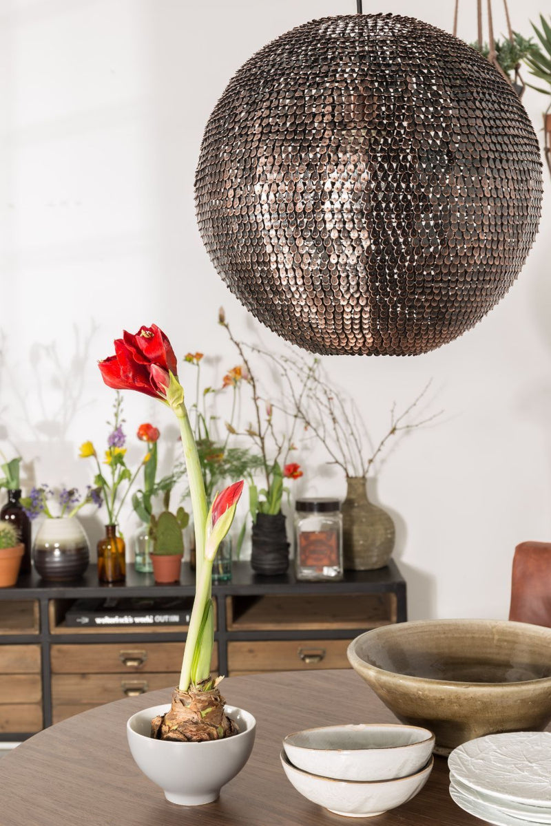 Copper Round Pendant Lamp M | Dutchbone Cooper | DutchFurniture.com