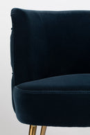 Dark Blue Barrel Dining Chair | Bold Monkey Such A Stud | DutchFurniture.com