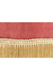 Pink Velvet Ottoman With Fringes | Bold Monkey My Lover and Best Friend | Dutchfurniture.com