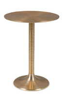 Gold Round Pedestal Side Table | Bold Monkey Hypnotising | DutchFurniture.com
