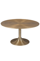 Gold Round Pedestal Coffee Table | Bold Monkey Hypnotising | DutchFurniture.com