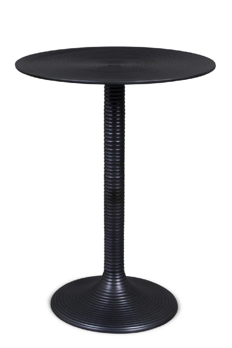 Black Round Pedestal Side Table | Bold Monkey Hypnotising | DutchFurniture.com