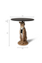 Art Deco Sculptural Side Table | Bold Monkey Proudly Crowned Panther | Oroatrade.com